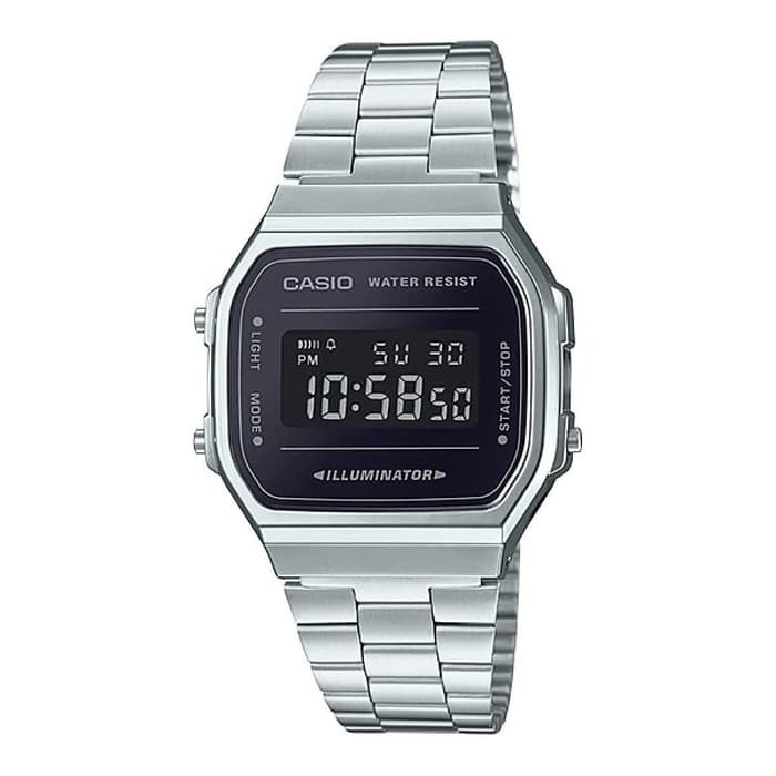 CASIO A168WEM-1DF - Jam Tangan Unisex - Silver