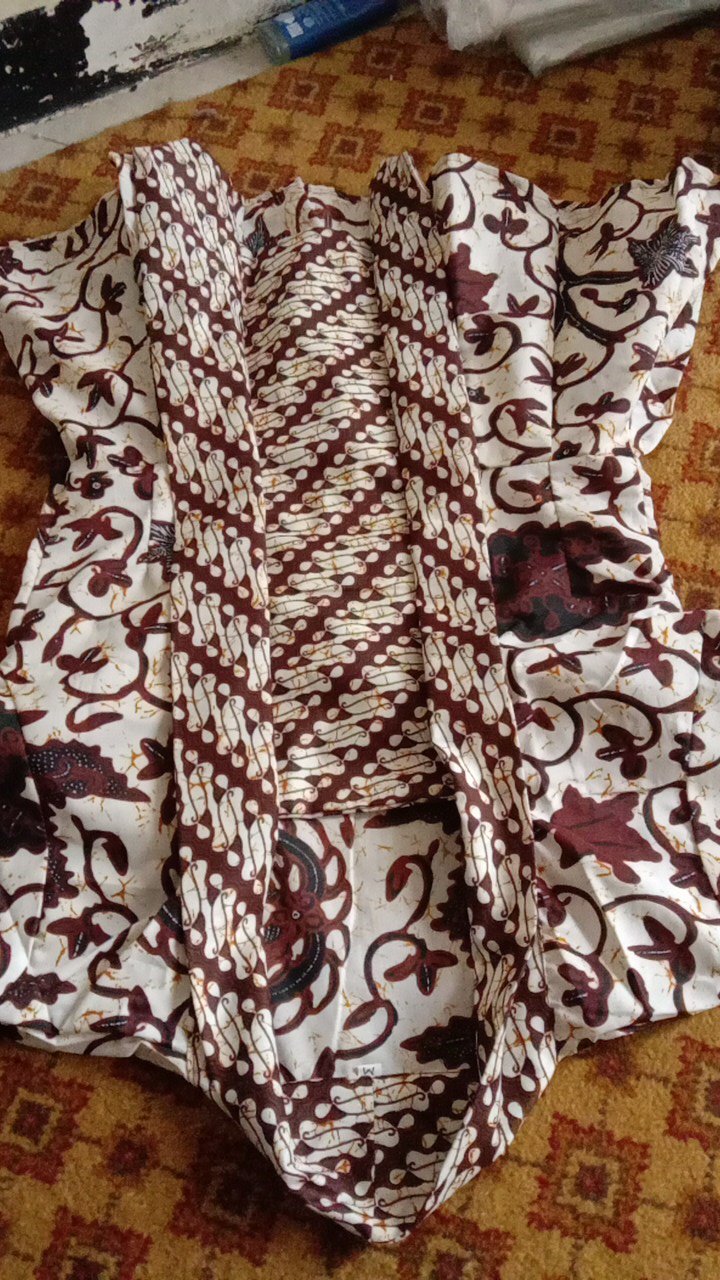 Couple Kutubaru Peplum Wahyu Gading Batik Premium Sarimbit Atasan Kebaya Blus Seragam Kerja Blouse