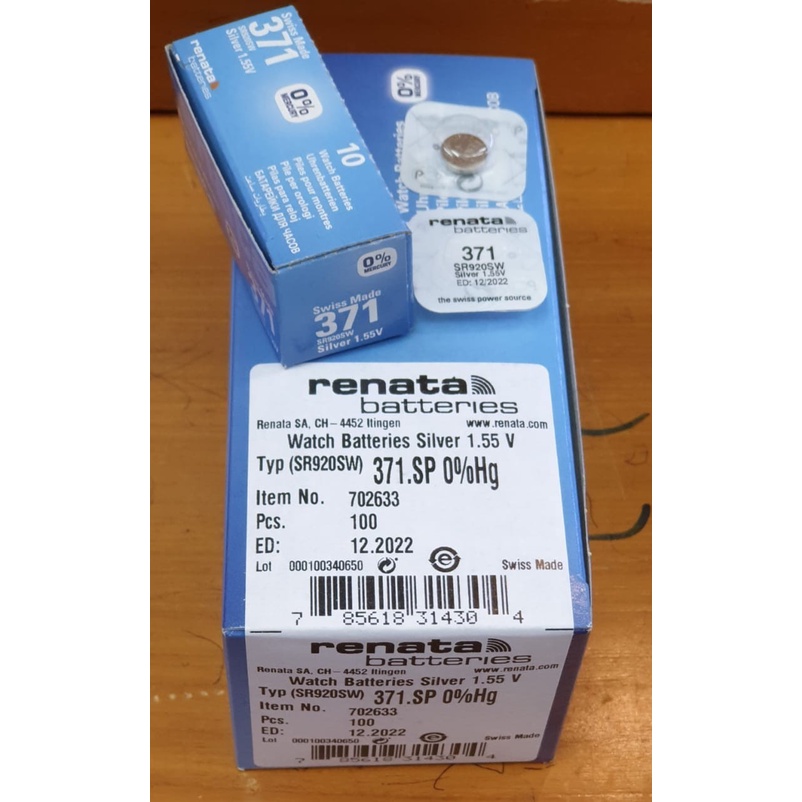 BATERAI RENATA SR920SW ORIGINAL / SR 920 SW / BATERAI RENATA 371 | distshop