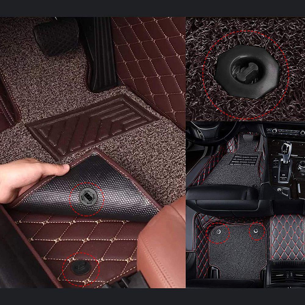 Suyo 5Set/tas Pengikat Tikar Lantai Mobil Berguna Universal Gesper Tetap Klip Pemasangan