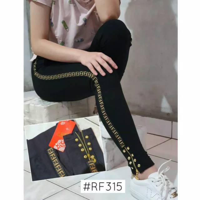 NEW LEGGING ZIPPER FF COKLAT MOTEX / LEGGING IMPORT MURAH / LEGGING MURAH