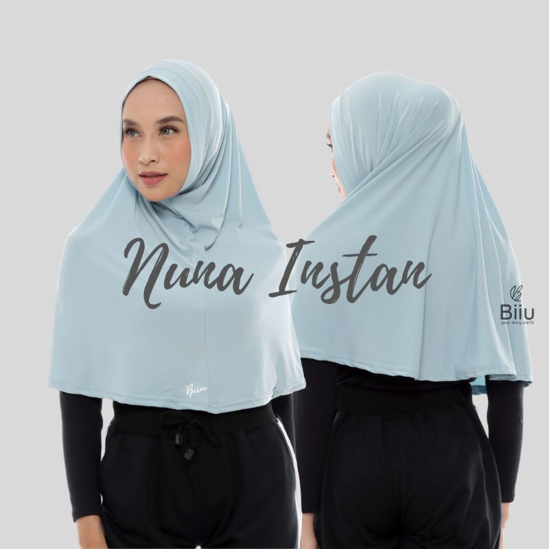 Biiu Jilbab Jersey Sport Instan Nuna