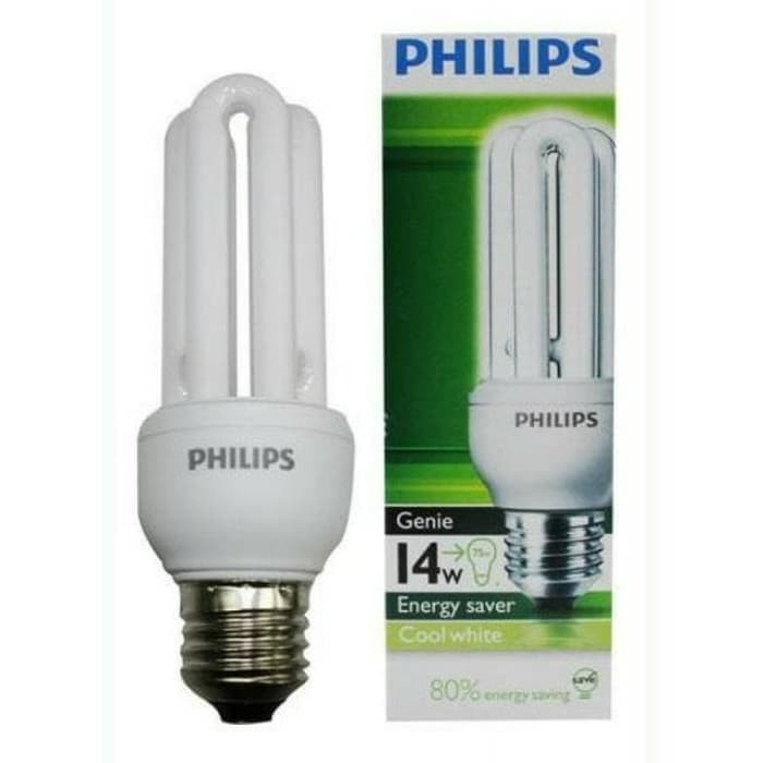 Bohlam Philips Genie 14Watt / 14 W / 14W CDL CoolDayLight PUTIH E27