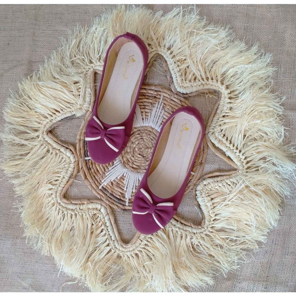 Classicmode Sepatu Wanita Flat Shoes VL01-Maroon