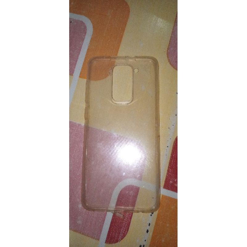 silicon case hp redmi note 9 transparan seken/bekas masih bagus