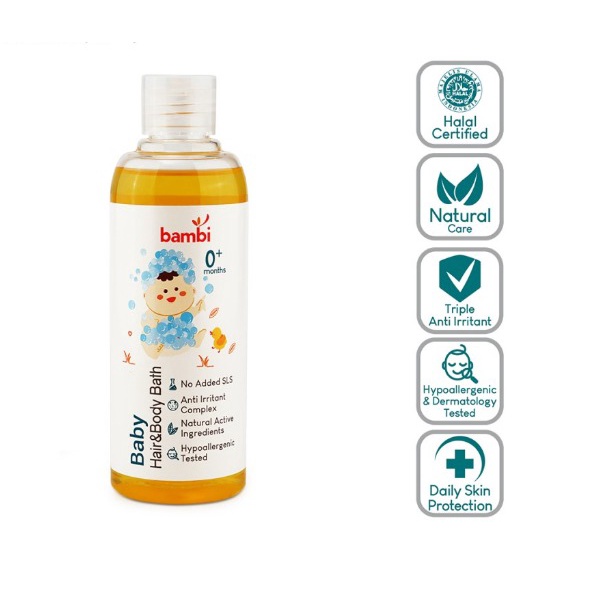 Bambi Baby Hair and Body Bath - 200ml