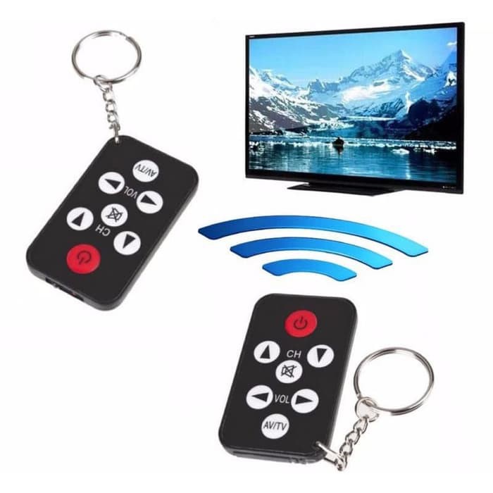 Gantungan Kunci Remote Control Mini TV Infrared Universal Keychain