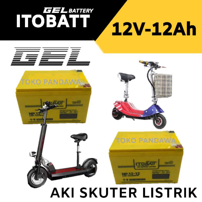 KHUSUS via GOSEND/GRAB Someday Aki Sepeda Listrik VRLA 12v12ah 12v 12ah MF aki Selis murai