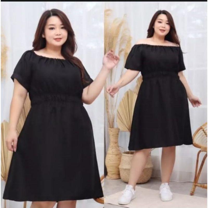 dres jumbo/dres sabrina jumbo/dres kekinian/dres wanita