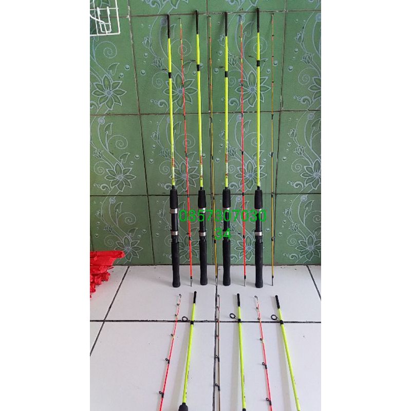 joran fiber udang 135 dan 150 (solid atas bawah)