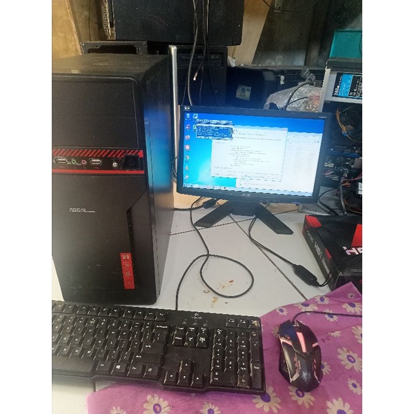 1set pc/komputer/cpu core i3 siap pakai cocok untuk online shop not core i5, core i7 atau core i9