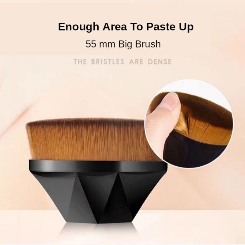 Brush Bedak Powder H329 Brush Gagang Pendek / Brush Bedak Tabur / Kabuki Brush Import ACC