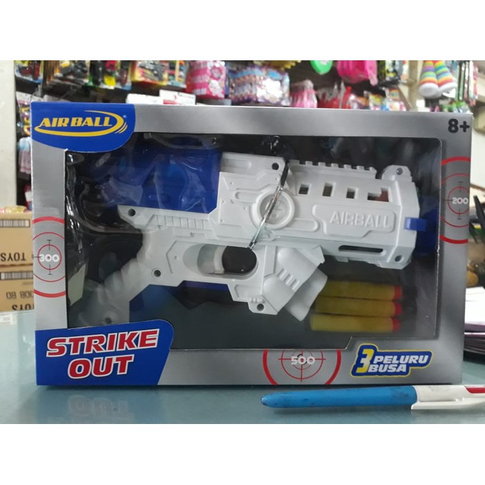 Mainan anak pistol senapan peluru busa nerf airball soft bullets gun