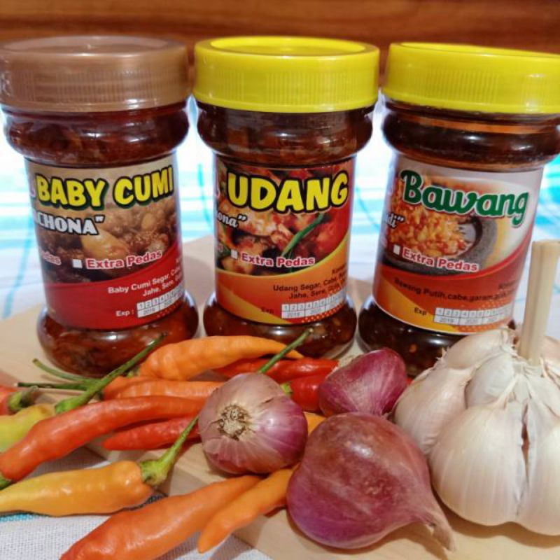 

PAKET HEMAT SAMBAL ISI 3 (BABY CUMI, UDANG & BAWANG)