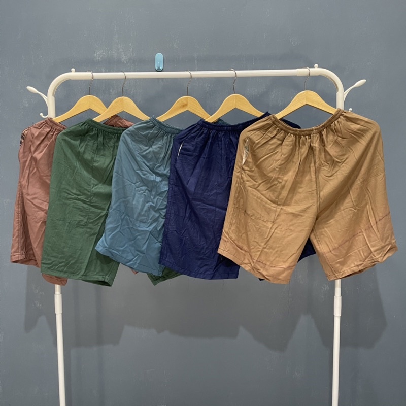 celana kolor polos bahan katun jepang dan rayon viscose