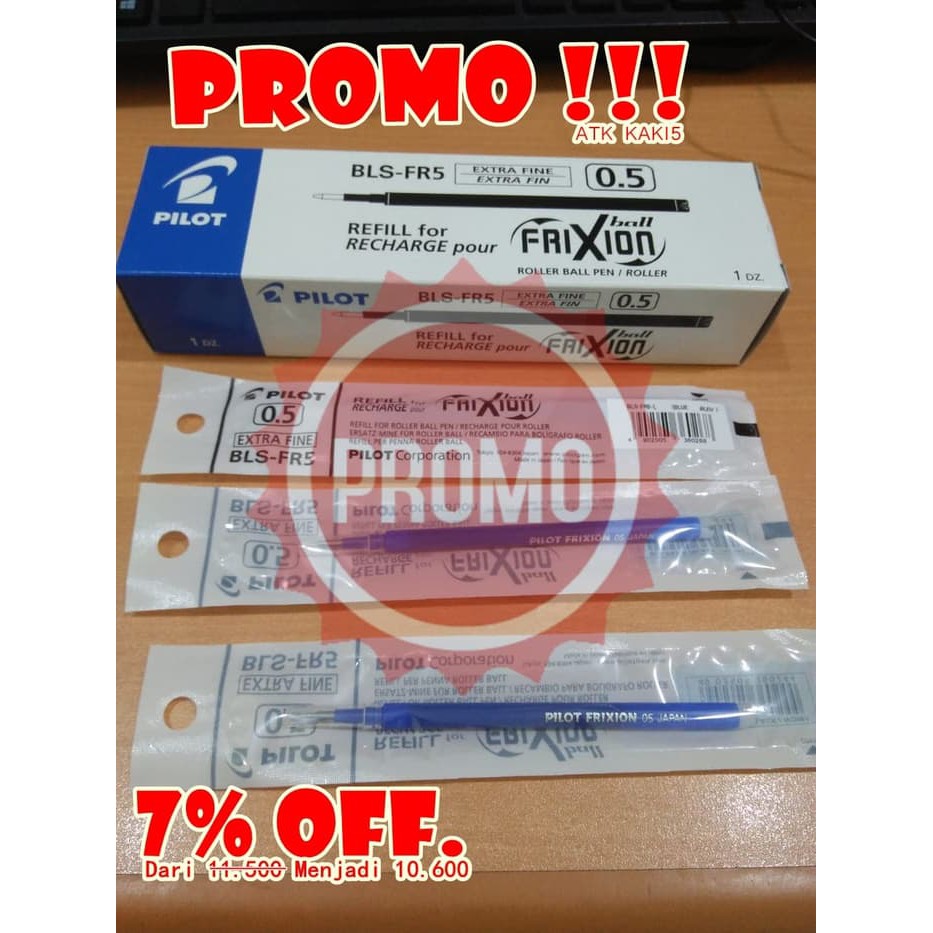 

BIG SALE PROMO TERBATAS! REFIL FRIXION 05 BIRU