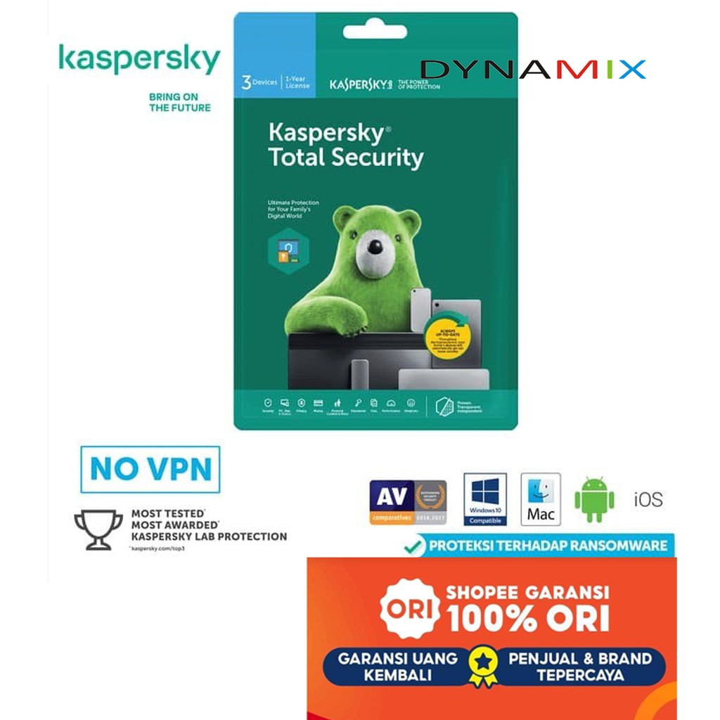 KASPERSKY Total Security KTS 3 PC 1 Tahun | 3 user