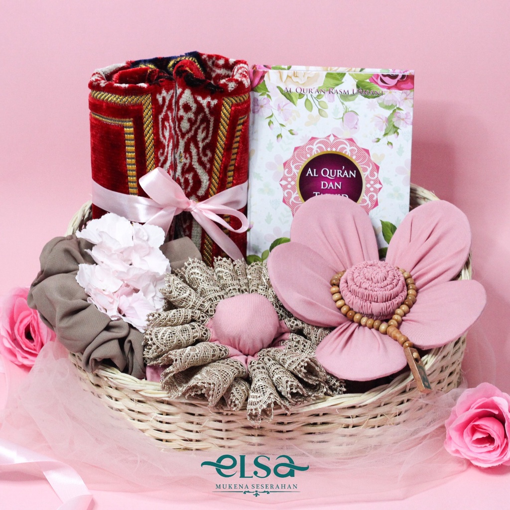 ELSA-Paket Mahar Pernikahan Alat Sholat Hias Gold Plus Mukena Akad Nikah