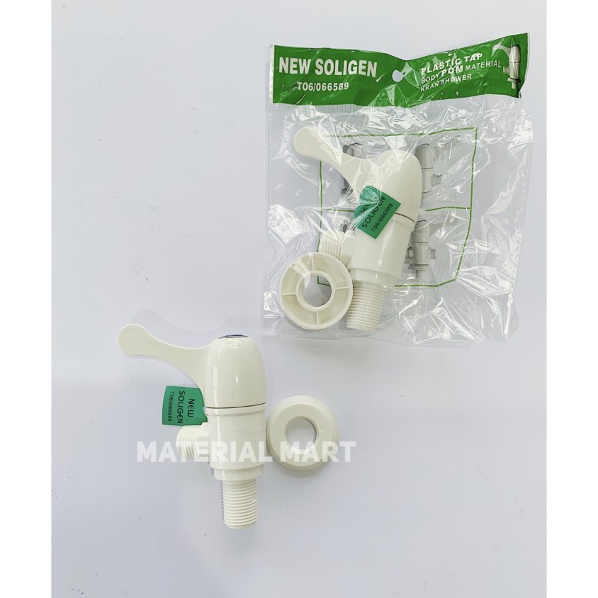 Keran Shower Plastik 1/2&quot; | Kran Shower PVC 1/2 Inch | Kran Toilet ORI | Material Mart