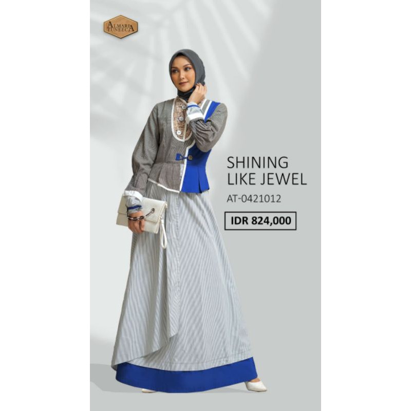 Almari Tuneeca AT-0421012 Ramadhan Series April 2021 Diskon Sale Promo Gamis Long Dress
