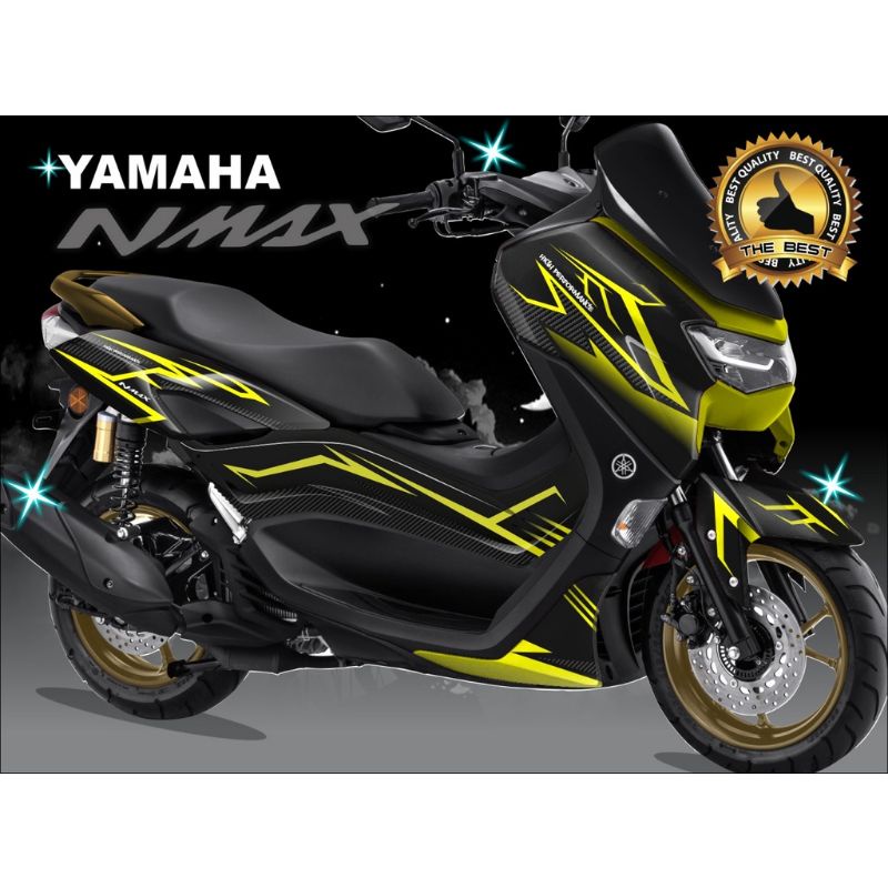 sticker decal fullbody yamaha new nmax motip grafis carbon variasi