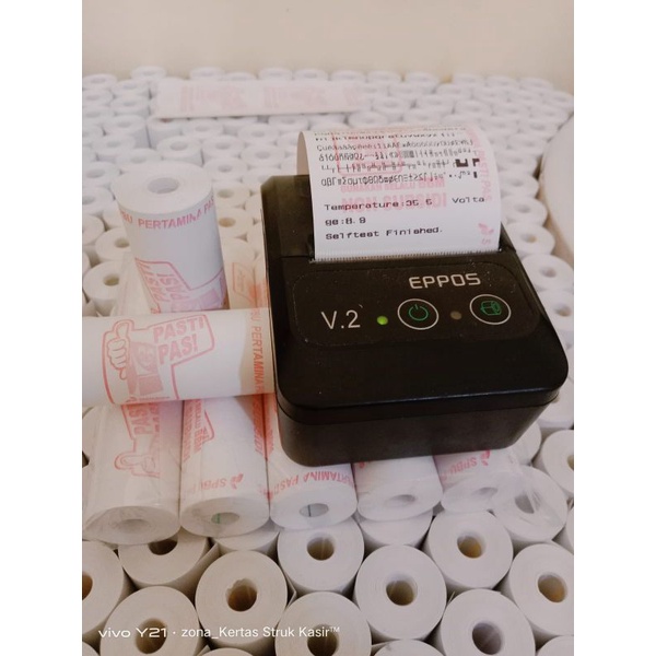 

Kertas Thermal Logo Pastipas Ukuran 58/57x30mm Coroles
