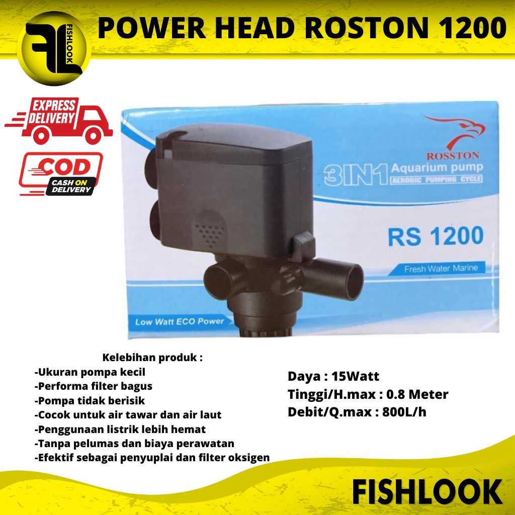 POMPA FILTER AQUARIUM ROSTON RS 1200 WP 1200 SP 1200