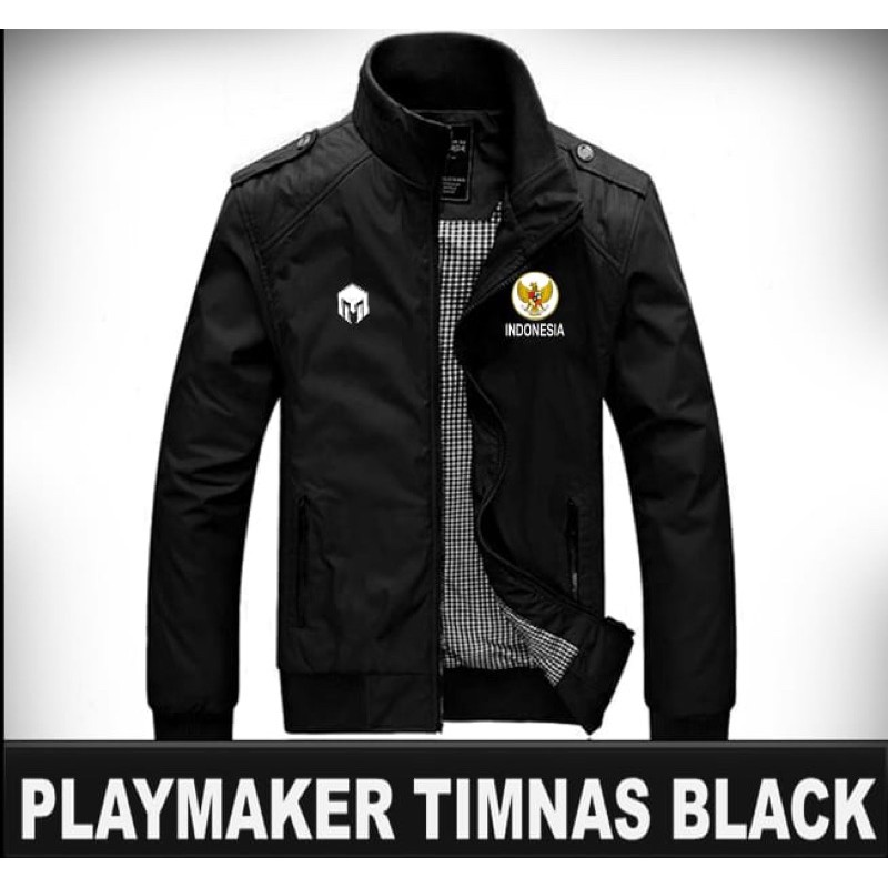 Jaket playmaker Timnas Indonesia Anti Air Anti Angin Bahan Parasut