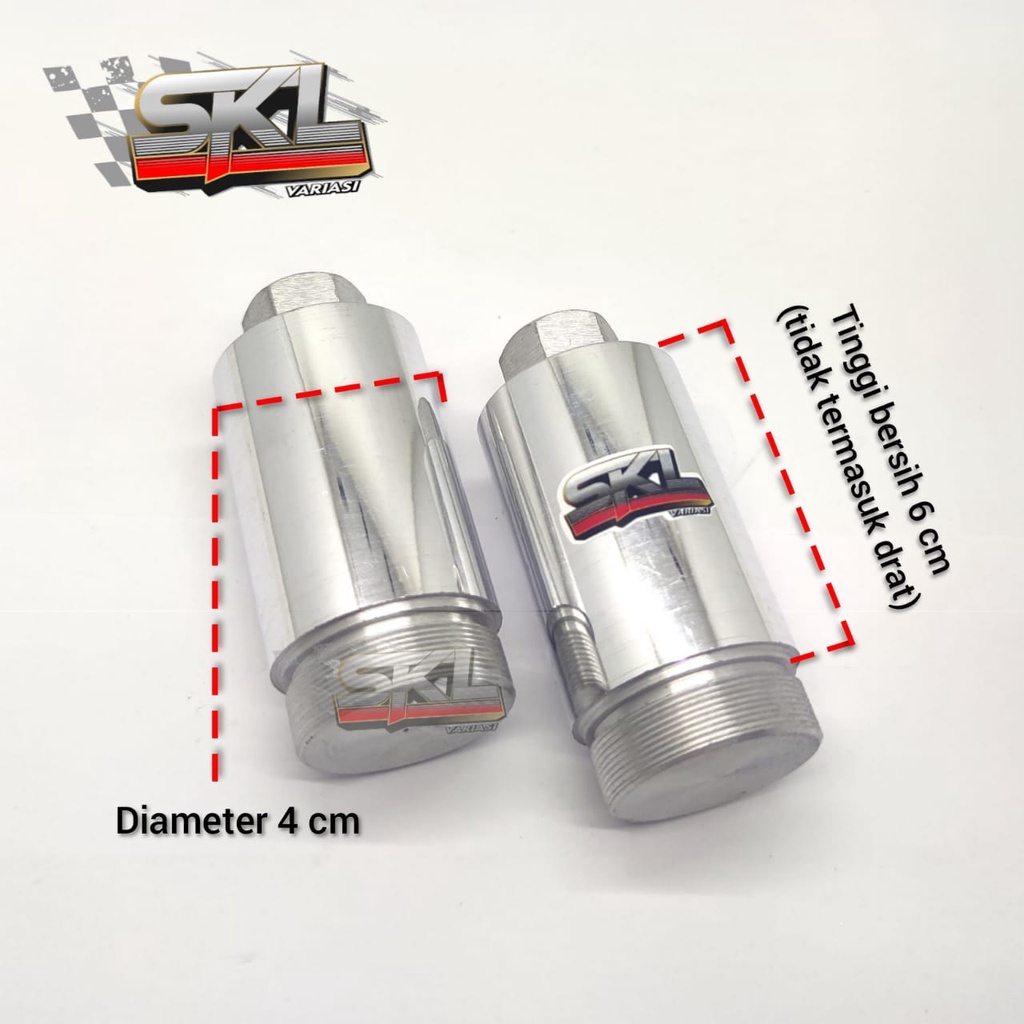 Peninggi Shock Depan Byson Karbu Fi 10 Cm Dan 6 Cm Bahan Aluminium Padat Anti Karat Pnp Yamaha WR 155 R25 Byson