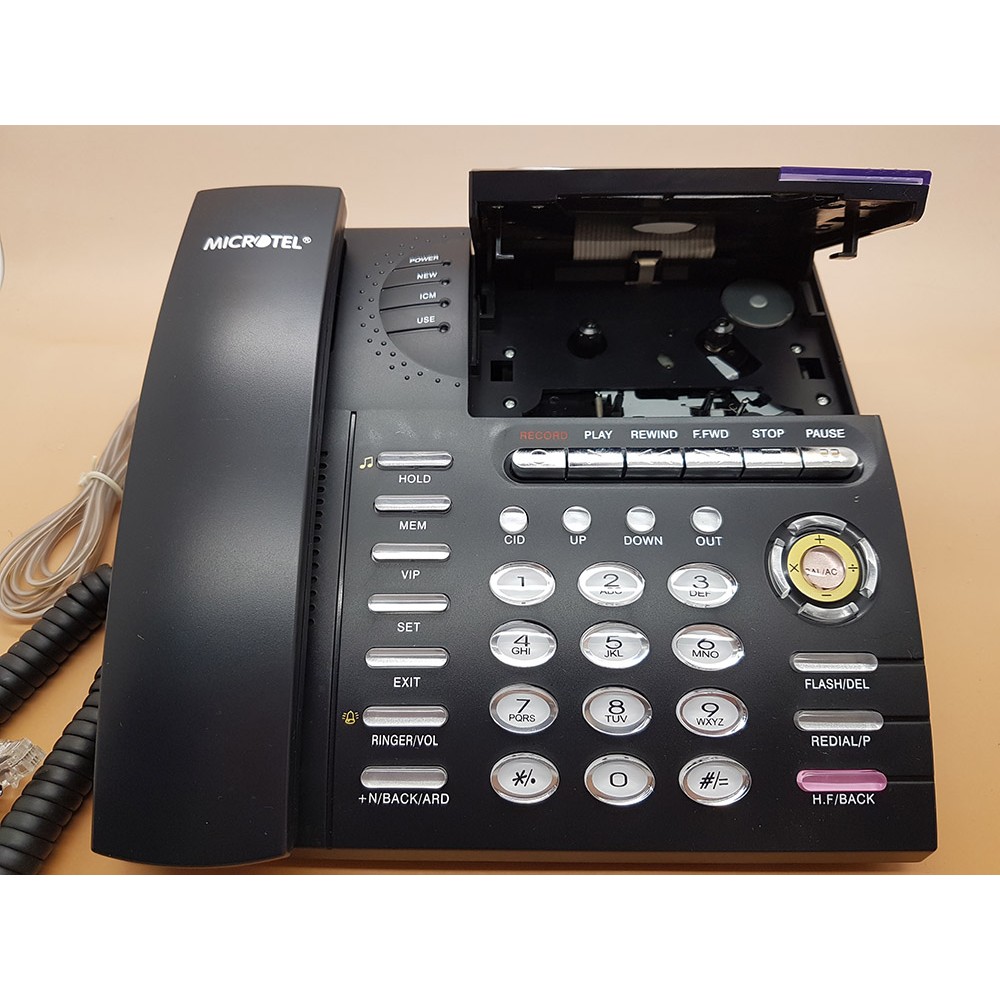 Telepon with Recording kaset Microtel Kx-tc1000cid