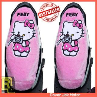  sarung  jok  mobil  karakter mickey mouse hello  kitty  jazz 