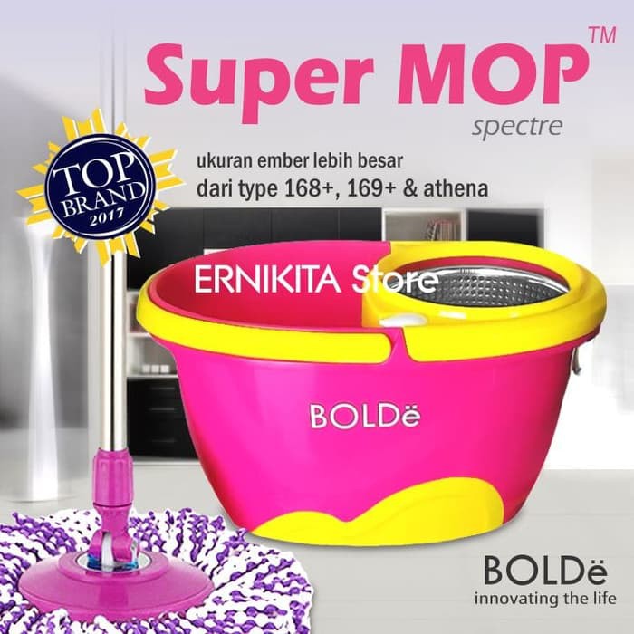 Jual Alat Pel Super Mop Bolde Spectre Stainless Botol Pewangi Drainase Shopee Indonesia