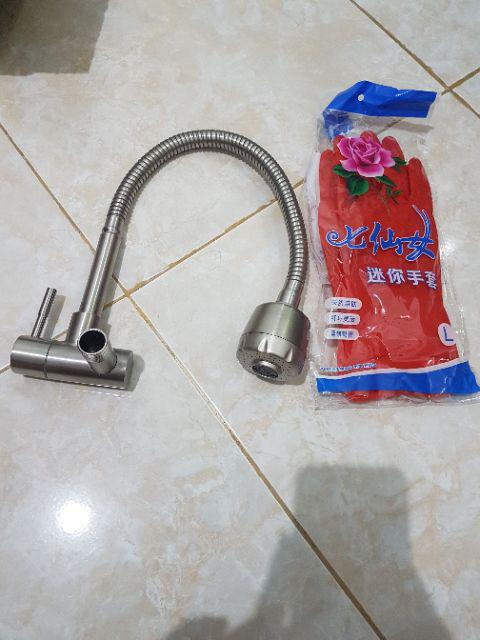 Keran Air Kran Leher Angsa Fleksibel / Flexible Cuci Piring Stainless Steel