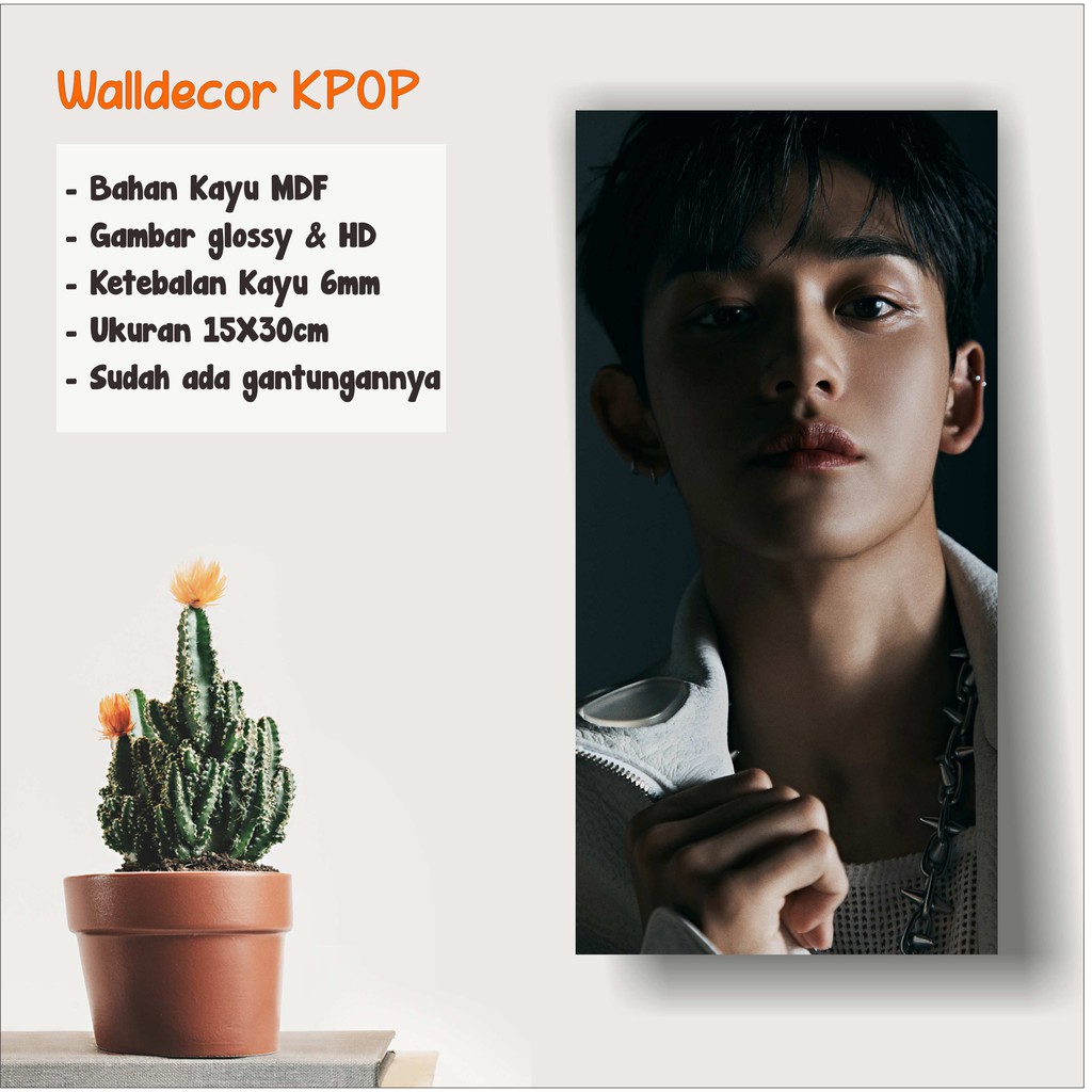 Lucas Walldecor NCT 2020 Resonance Ukuran 15x30cm Wall Decor Poster Kayu Hiasan Dinding KPOP Korea G