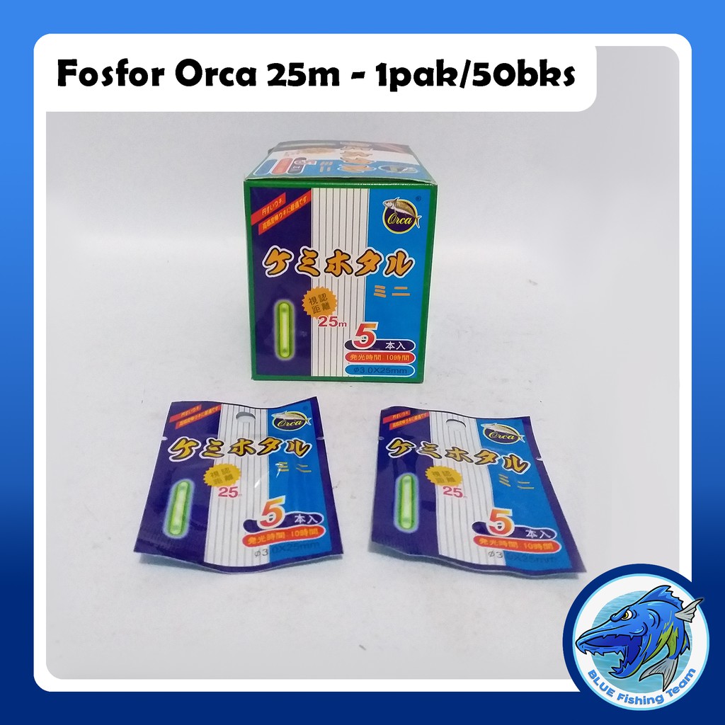 

Fosfor Orca 25m isi 5 (1 pak/50 bks) - biru_team