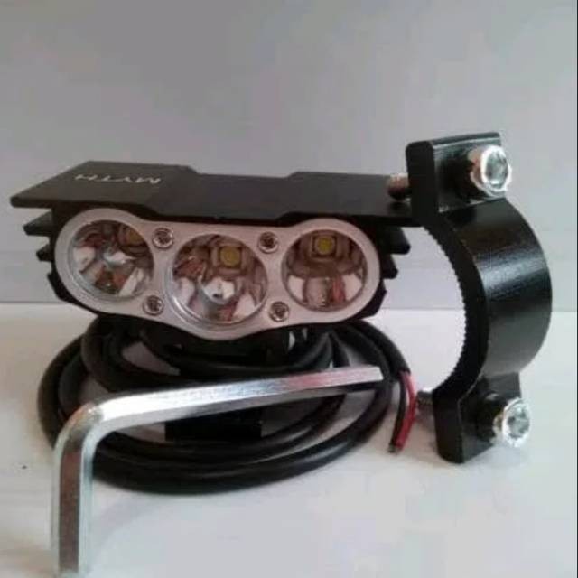 lampu tembak variasi lampu sorot variasi led 3 mata / lampu tembak motor / lampu sorot motor