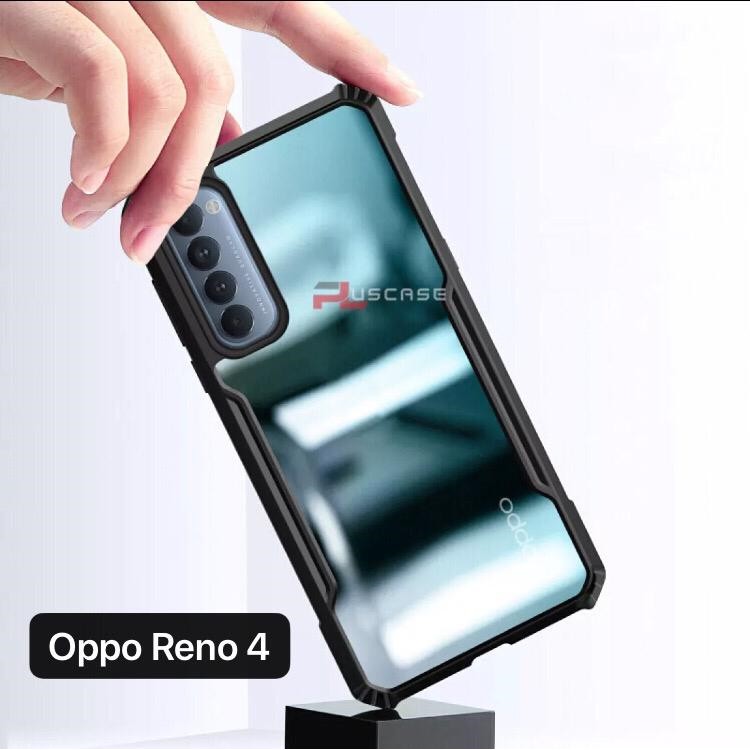 Case Hp Oppo Reno 6 4G Clear Bening Ring Stand Standing Silikon Casing Handphone Softcase Aesthetic 