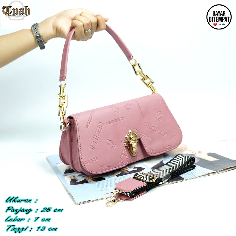 TUAH SLIMBAGS / SL CeciLLa Bordir 2 Tali MX 3798 / Tas Fashion Wanita Terbaru / Best Seller