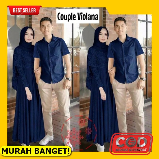 [Big Promo] Couple Irwansyah Batik Pasangan Sarimbit Couple Baju Capel Keluarga Kemeja Dan Gamis Max
