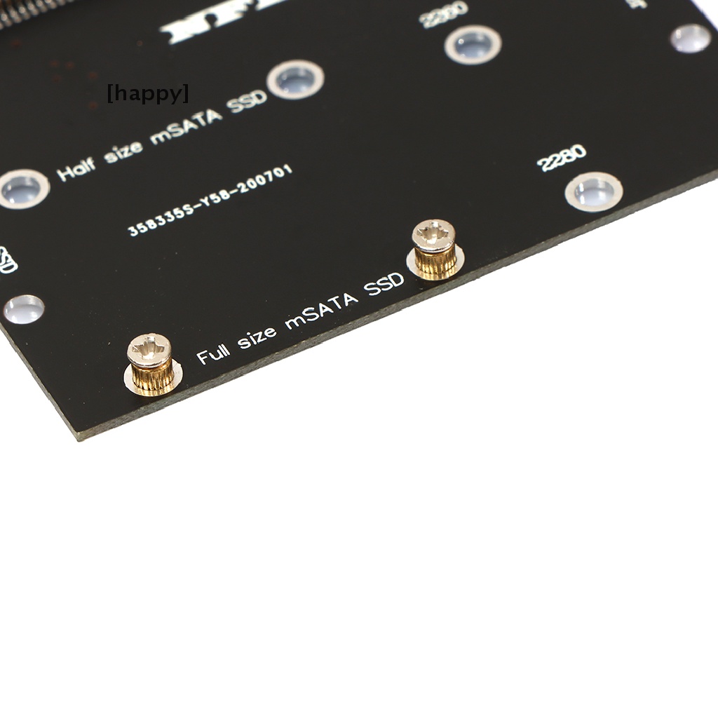 Ha Kartu Adapter Converter M.2 Ngff Msata Ssd To Sata 3.0 2 In 1 Untuk Pc
