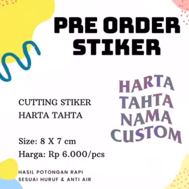 

PRE ORDER HARTA TAHTA CUSTOM