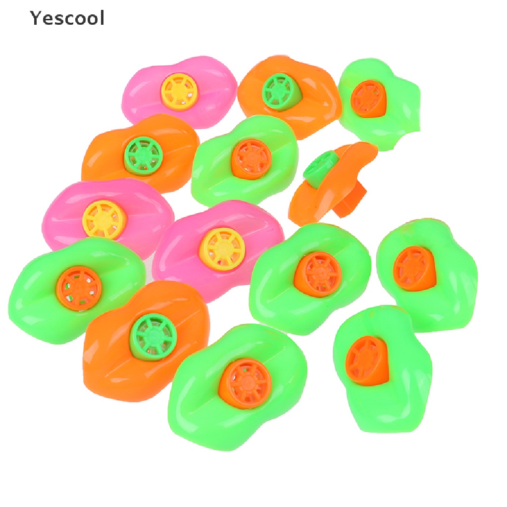 Yescool 15PCS Peluit Bentuk Bibir Bahan Plastik Untuk Pesta Ulang Tahun Anak