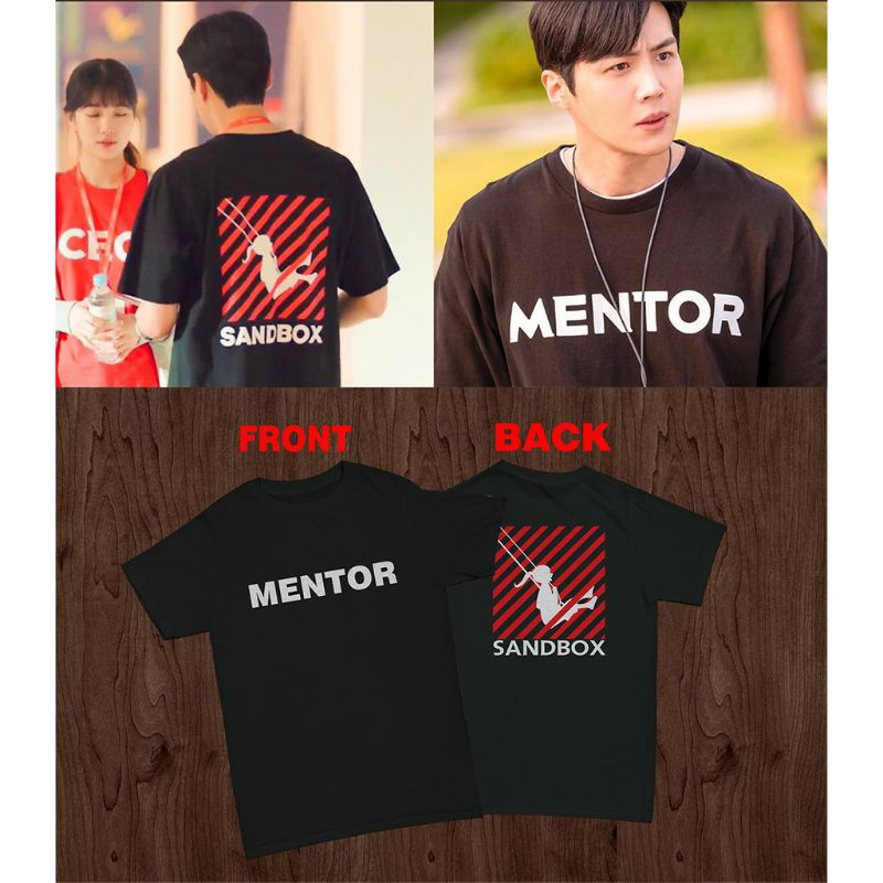 Kaos T-Shirt Drama Korea Start Up Mentor Sablon DTF