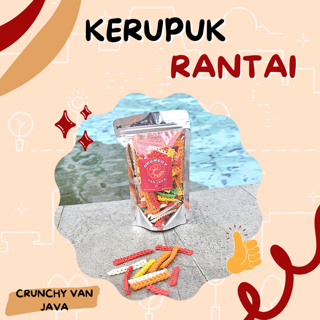 

KERUPUK RANTAI/ KERUPUK SEBLAK MENTAH by CRUNCHY VAN JAVA