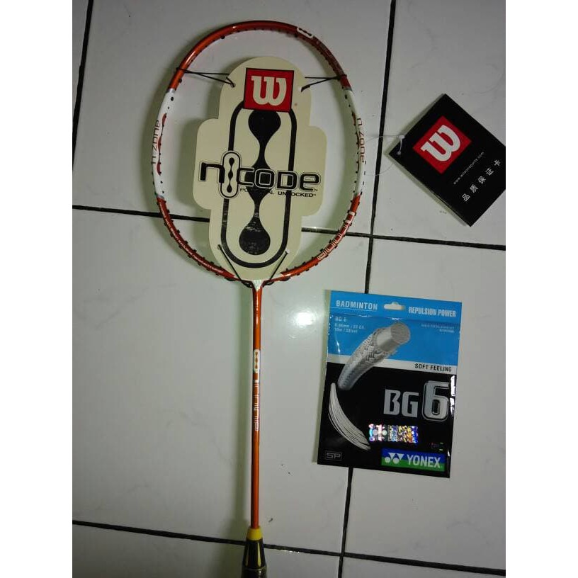 Produk berkualitas Raket Bulutangkis Wilson ( Ncode )orange