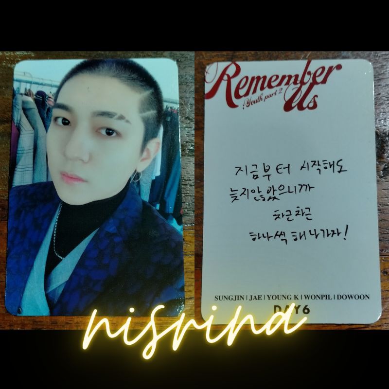 PC DAY6 SUNGJIN (OFFICIAL) REMUS