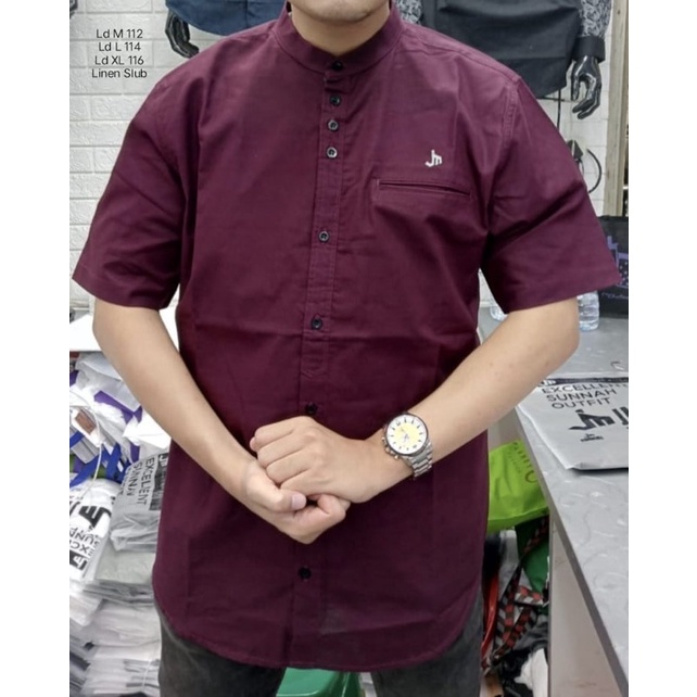 Baju kemeja lengan pendek koko by JM