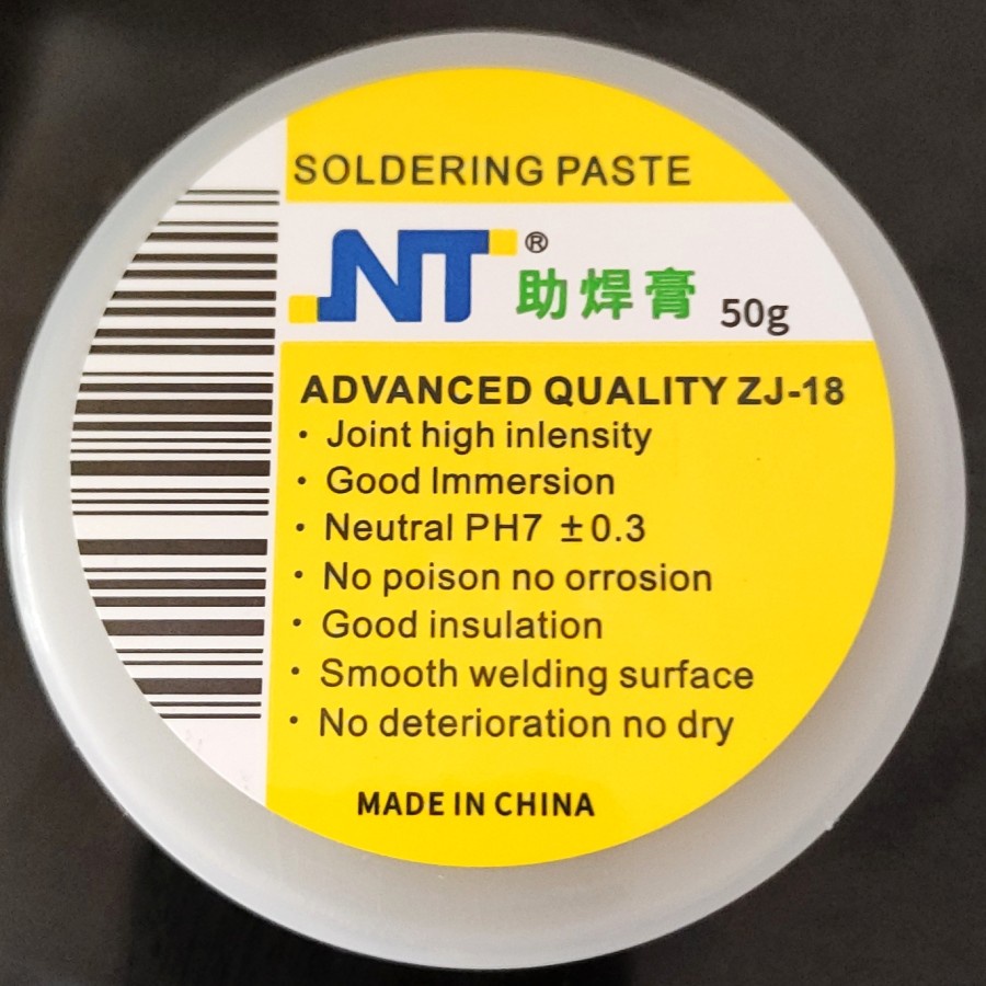 Jual NT ZJ18 50g Flux Pasta Solder Soldering Paste Oil Resin FLuk