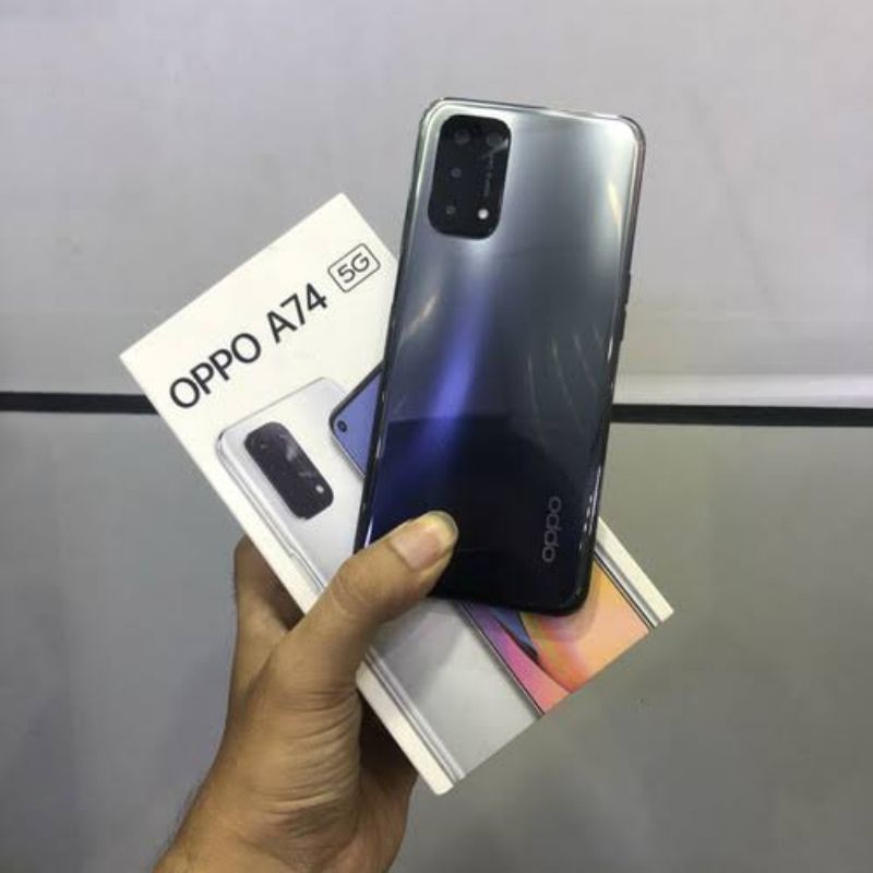 Jual Handphone second Murah Oppo A74 6/128 5g hp seken /bekas oppo a74