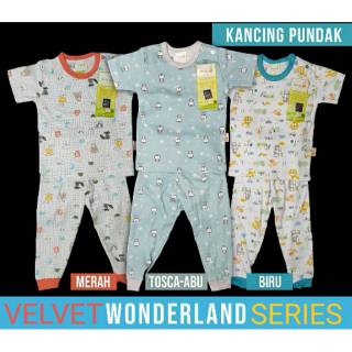  Velvet  junior wonderland series lengan pendek  celana  